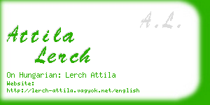 attila lerch business card